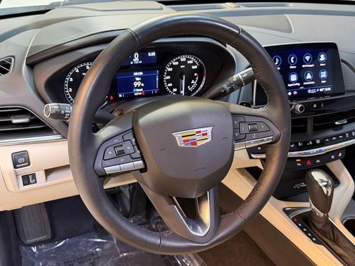 Crystal White Tricoat 2025 Cadillac CT4 Premium Luxury RWD