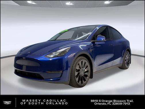 Blue 2023 Tesla Model Y Performance Dual Motor All-Wheel Drive