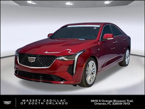Radiant Red Tintcoat 2023 Cadillac CT4 Premium Luxury