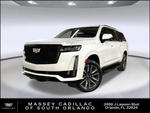 Crystal White Tricoat 2023 Cadillac Escalade ESV Sport Platinum