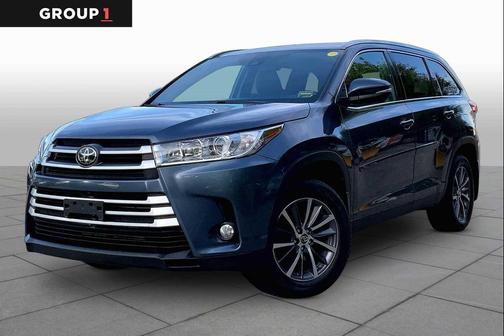 Shoreline Blue Pearl 2019 Toyota Highlander XLE
