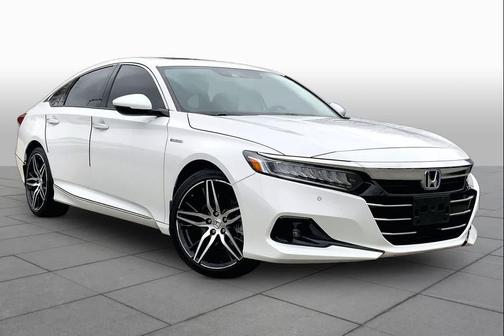 Platinum White Pearl 2021 Honda Accord Hybrid Touring