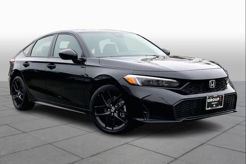 Crystal Black Pearl 2025 Honda Civic Hybrid Sport