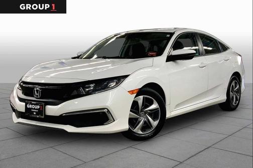 Platinum White Pearl 2020 Honda Civic LX