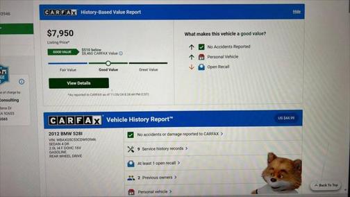 2012 BMW 528 528i 4dr Sedan