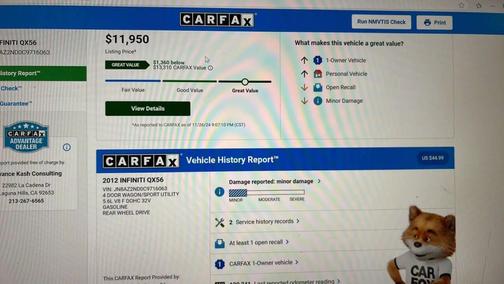2012 INFINITI QX56 Base