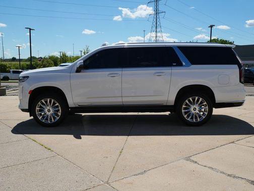 Crystal White Tricoat 2021 Cadillac Escalade ESV Premium Luxury