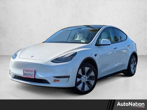 Pearl White Multi-Coat 2020 Tesla Model Y Long Range Dual Motor All-Wheel Drive
