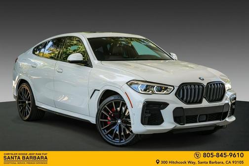 Alpine White 2022 BMW X6 M50i