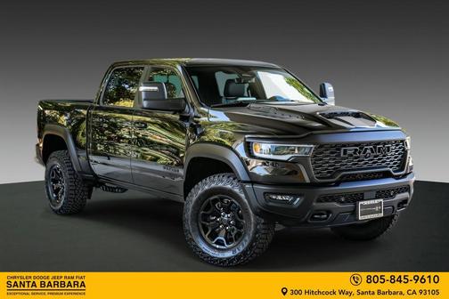 Diamond Black Crystal Pearlcoat 2026 RAM 1500 RHO Crew Cab 4x4 5'7' Box