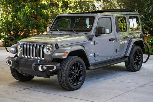 Sting-Gray Clearcoat 2023 Jeep Wrangler 4xe Sahara