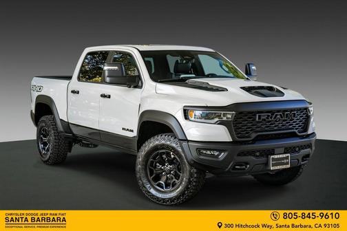 Bright White Clearcoat 2026 RAM 1500 RHO Crew Cab 4x4 5'7' Box