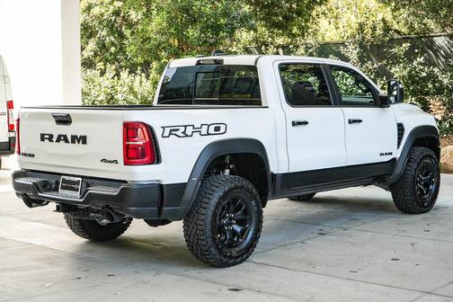 Bright White Clearcoat 2026 RAM 1500 RHO Crew Cab 4x4 5'7' Box
