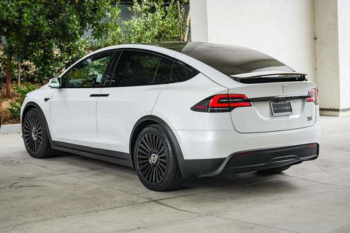 Pearl White Multi-Coat 2022 Tesla Model X Plaid Tri Motor All-Wheel Drive