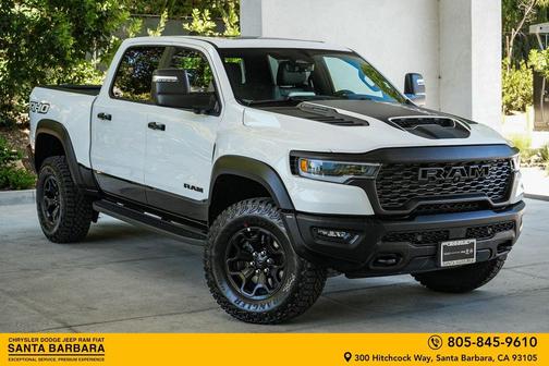 Bright White Clearcoat 2026 RAM 1500 RHO Crew Cab 4x4 5'7' Box