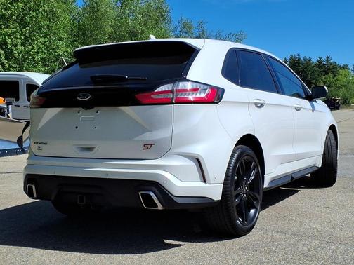 White Platinum Clearcoat Metallic 2019 Ford Edge ST