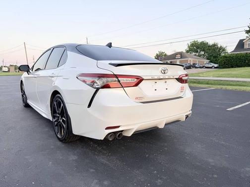 White 2019 Toyota Camry XSE