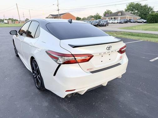 White 2019 Toyota Camry XSE