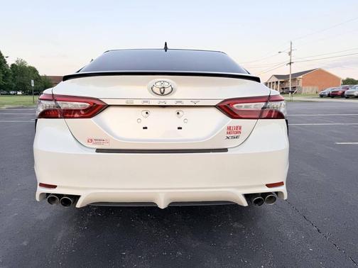 White 2019 Toyota Camry XSE