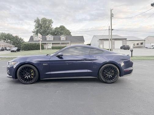 Blue 2015 Ford Mustang GT Premium