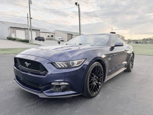 Blue 2015 Ford Mustang GT Premium