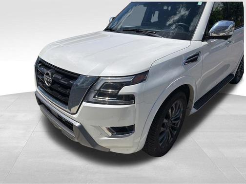 Aspen White Tricoat 2023 Nissan Armada Platinum 4WD