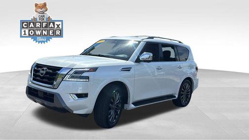 Aspen White Tricoat 2023 Nissan Armada Platinum 4WD