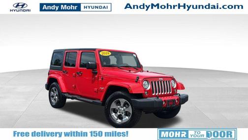 Firecracker Red Clearcoat 2018 Jeep Wrangler JK Unlimited Sahara