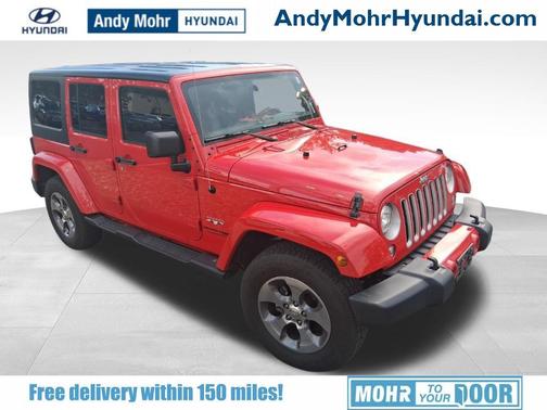 Firecracker Red Clearcoat 2018 Jeep Wrangler JK Unlimited Sahara