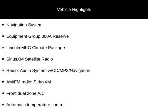 2017 Lincoln MKC Reserve