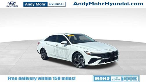 Serenity White 2025 Hyundai ELANTRA HEV Limited