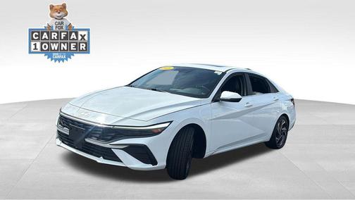 Serenity White 2025 Hyundai ELANTRA HEV Limited