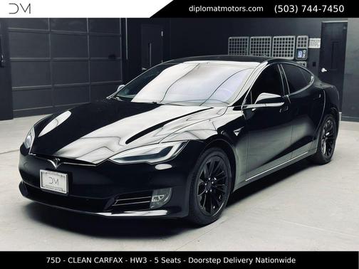 BLACK 2018 Tesla Model S 75D