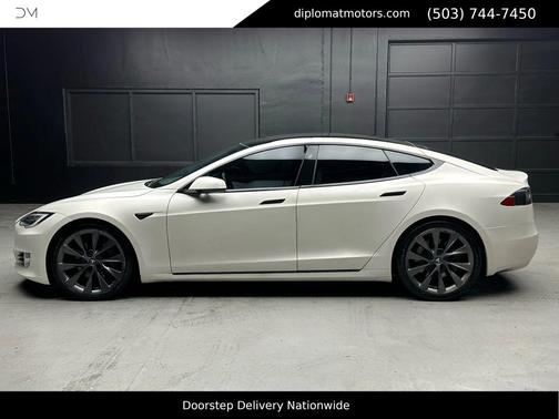 Pearl White Multi-Coat 2021 Tesla Model S Long Range Plus