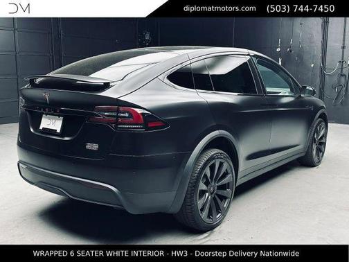 Solid Black 2022 Tesla Model X Plaid Tri Motor All-Wheel Drive