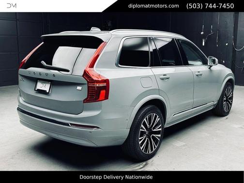 Vapour Grey Metallic 2024 Volvo XC90 Recharge Plug-In Hybrid T8 Plus Bright Theme 7-Seater
