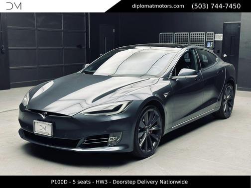 Titanium Metallic 2016 Tesla Model S P100D