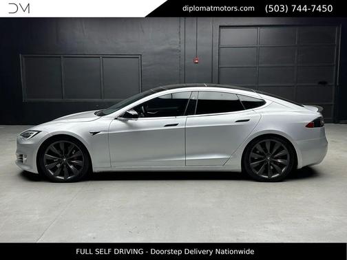 Silver 2017 Tesla Model S P100D