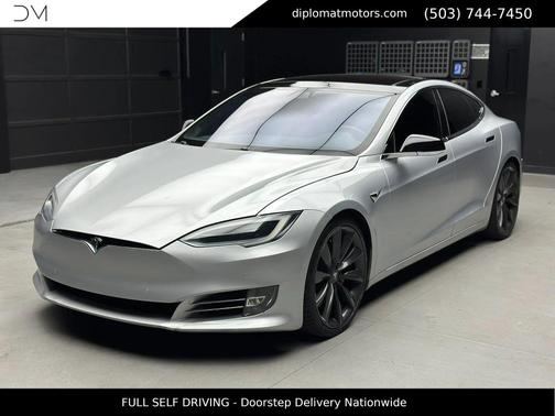Silver 2017 Tesla Model S P100D