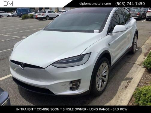 Pearl White Multi-Coat 2020 Tesla Model X Long Range Sport Utility 4D
