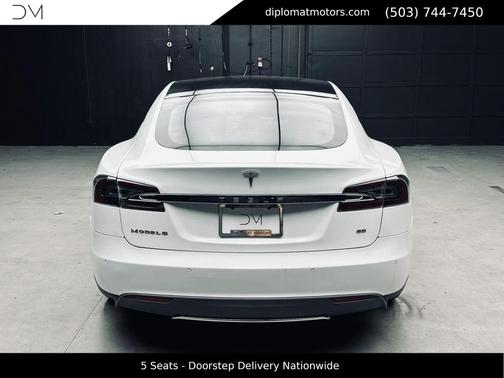 White 2014 Tesla Model S 85D