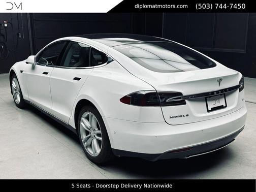 White 2014 Tesla Model S 85D