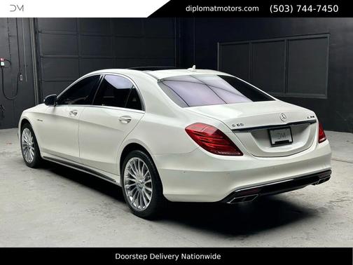 White 2015 Mercedes-Benz S-Class S 65 AMG Sedan 4D