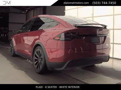 Red Multi-Coat 2022 Tesla Model X Plaid Tri Motor All-Wheel Drive