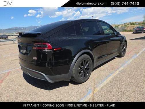 Solid Black 2022 Tesla Model X Plaid Tri Motor All-Wheel Drive