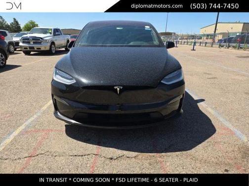 Solid Black 2022 Tesla Model X Plaid Tri Motor All-Wheel Drive