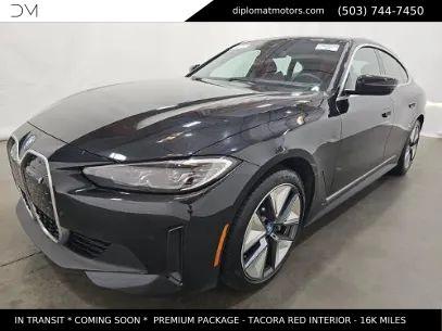 Black Sapphire Metallic 2023 BMW i4 Gran Coupe eDrive35