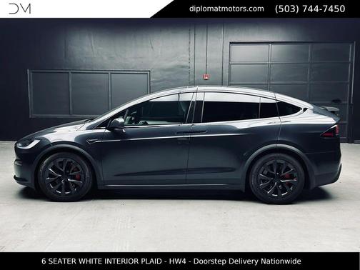 Gray 2024 Tesla Model X Plaid Tri Motor All-Wheel Drive