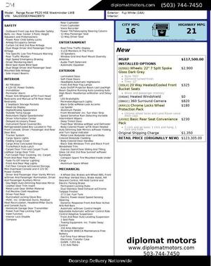 2021 Land Rover Range Rover 3.0L V6 Supercharged HSE