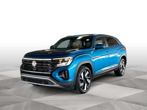 Kingfisher Blue 2024 Volkswagen Atlas Cross Sport 2.0T SE w/ Technology